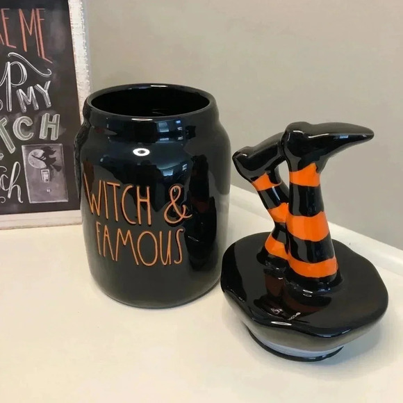 Rae Dunn Seasonal Witch and Famous Ceramic Canister - Picture 4 of 6